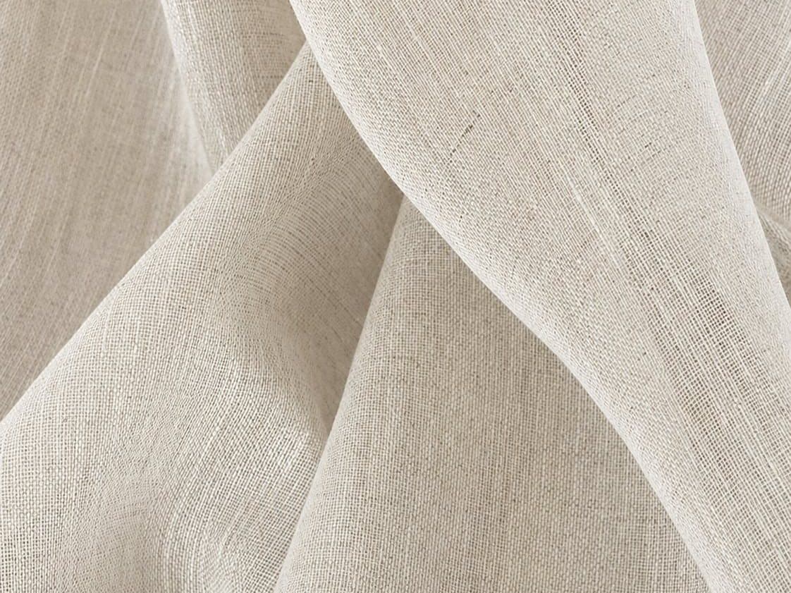 Linen fabric in soft folds