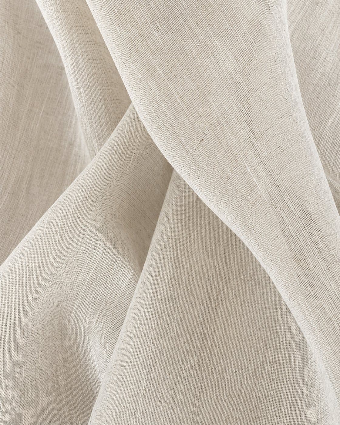 Natural linen fabric close up